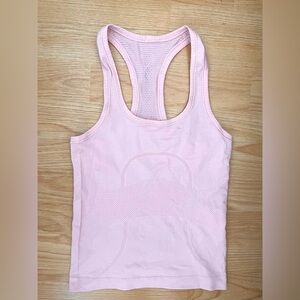lululemon cropped swiftly racerback size 2 in light pink